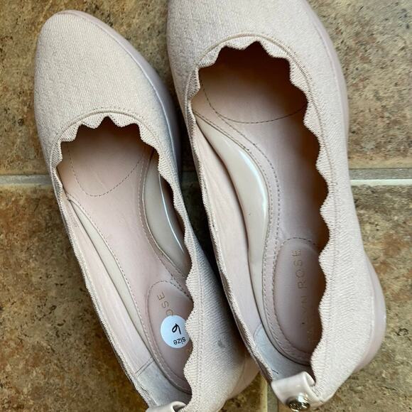Taryn Rose "Dasha" ballet nude flats sz 6 Excllnt - Picture 3 of 12